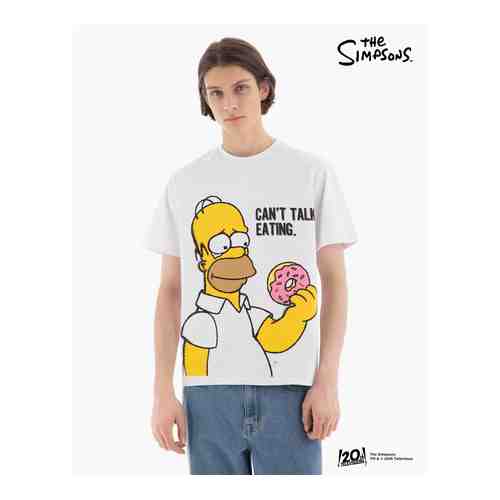 Белая футболка с принтом The Simpsons арт. BKT010644-1