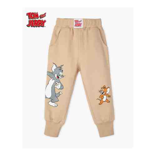 Бежевые спортивные брюки Jogger с принтом Tom and Jerry для мальчика арт. BAC010264-1