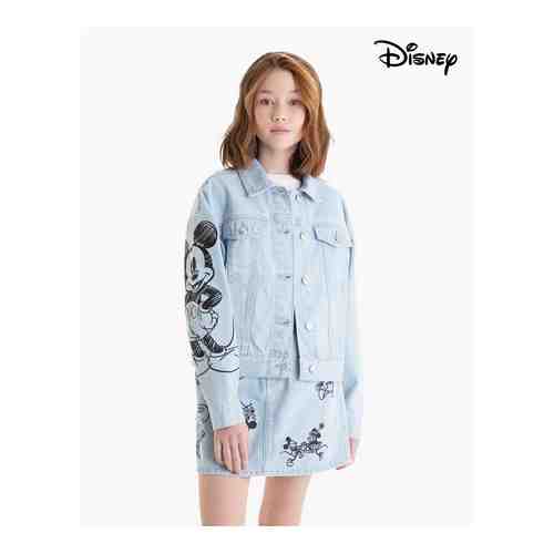 Джинсовая куртка oversize с принтом Disney для девочки арт. GJC005801-1