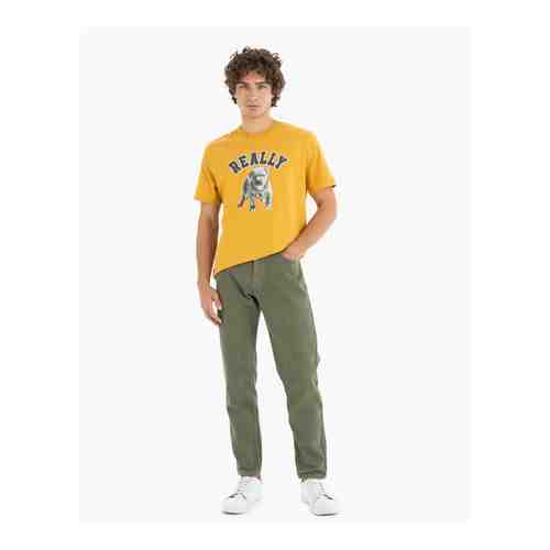 Хаки джинсы Slim 90-s арт. BJN011039-2