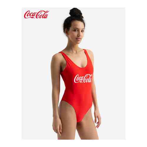 Красный слитный купальник Coca-Cola арт. GSM001085-1