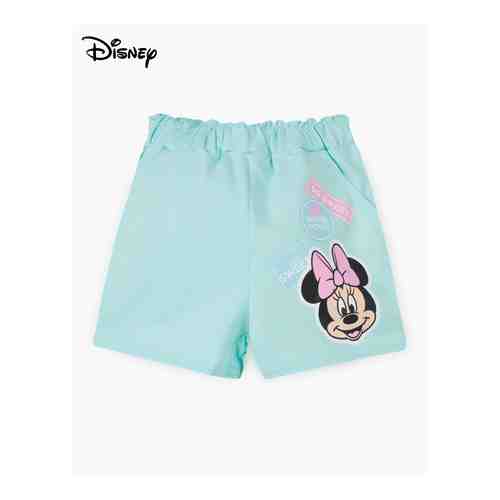 Мятные спортивные шорты Paperbag с принтом Disney для девочки арт. GSH009404-1
