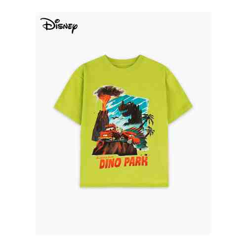 Салатовая футболка с принтом Disney для мальчика арт. BKT011097-1