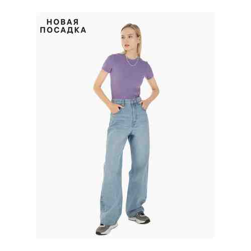 Широкие джинсы Loose straight с высокой талией арт. GJN021782-1