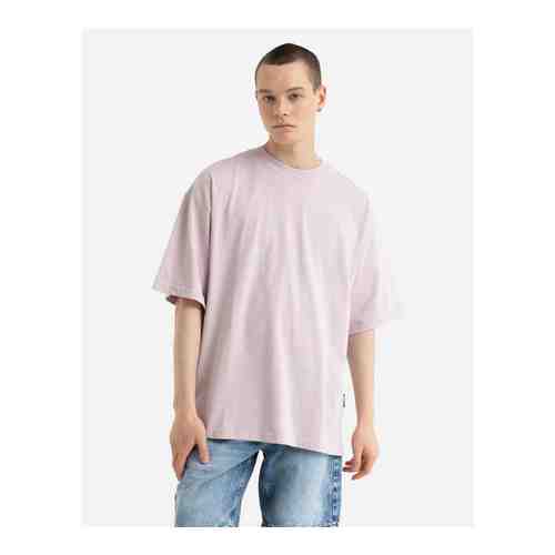 Светло-розовая базовая футболка Relaxed мужская арт. BKT009889-5