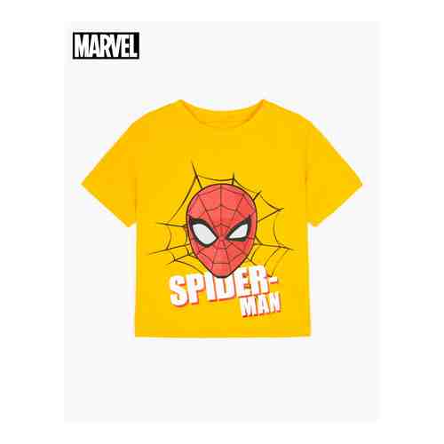 Желтая футболка с принтом Marvel для мальчика арт. BKT010078-1